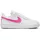 White / Laser Fuchsia 38 1/2