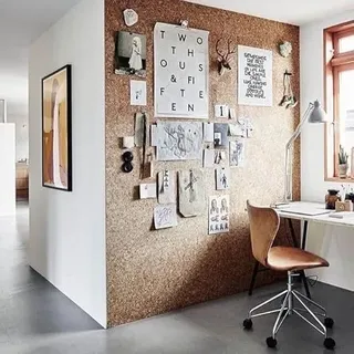 Kurk24 - Pinnwand - PORTO - Korkplatte - Kork - Korkplatte für die wand, Korkwand, Vision board, Korktafel, Pinnwand kork - 100x50 cm - Stärke 10mm