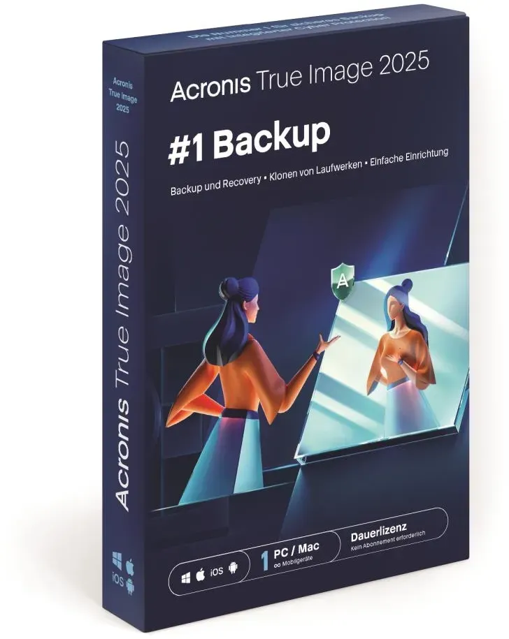 Acronis True Image 2025, 1 Gerät, Dauerlizenz, Download