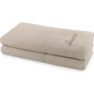 for frottana, Frotteewäsche, Pearl 2er Set Sauna (51 x 29 cm)