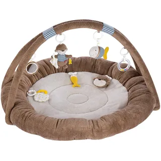 Fehn 3-D-Activity-Nest Otter – Besonders weicher Spielbogen mit 7 abnehmbaren Spielzeugen für optimalen Komfort bei Babys Spiel & Spaß, für Babys und Kleinkinder ab 0+ Monaten