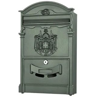 MuCoLa - Briefkasten Antik Wandbriefkasten Briefkastenanlage Mailbox Letterbox Grün