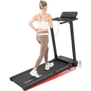 CITYSPORTS Laufband Heim-Laufband mit Steigung (Mit Toolkit, Schmiermittel), Klappbares Laufband bis 12 km/h mit APP walking jogging pad schwarz