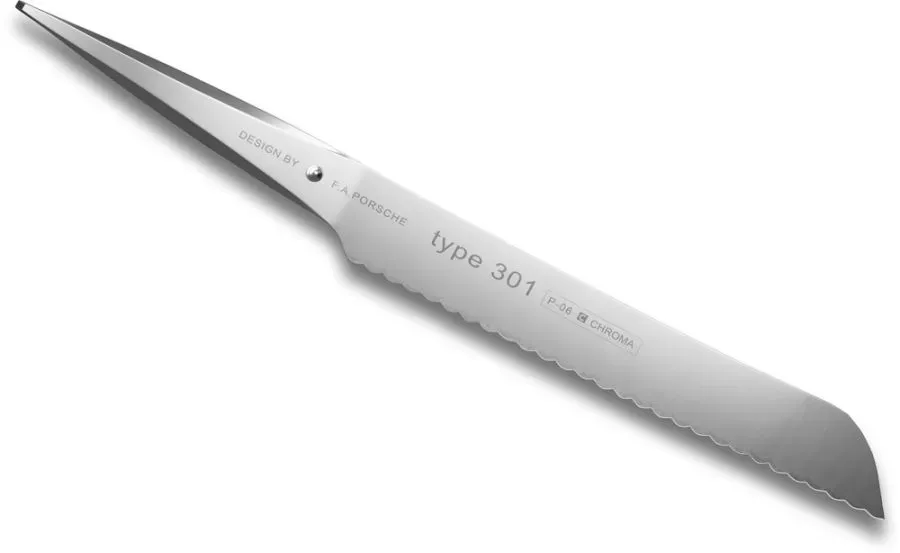 CHROMA Type 301 P-06 Brotmesser 20,9 cm Design by F. A. Porsche