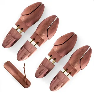 Blumtal TESTSIEGER Premium Schuhspanner Zedernholz - Schuhspanner Herren und Damen inkl. Schuhlöffel - Schuhdehner ergonomisch - Schuhweiter - Shoe Stretcher pflegend und geruchsbindend - Größen 38-47 - 40-41