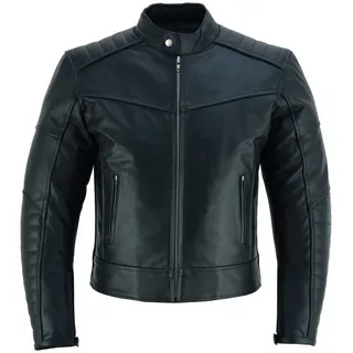 PROANTI Motorradjacke Biker Jacke elegante Motorrad Chopper Lederjacke - XXL