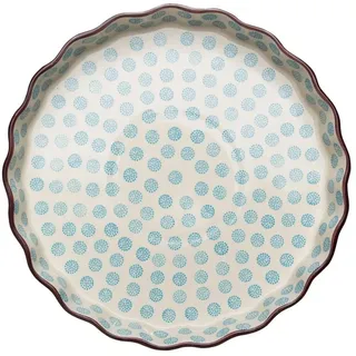 Tranquillo Quiche Form Retro, blau 27cm