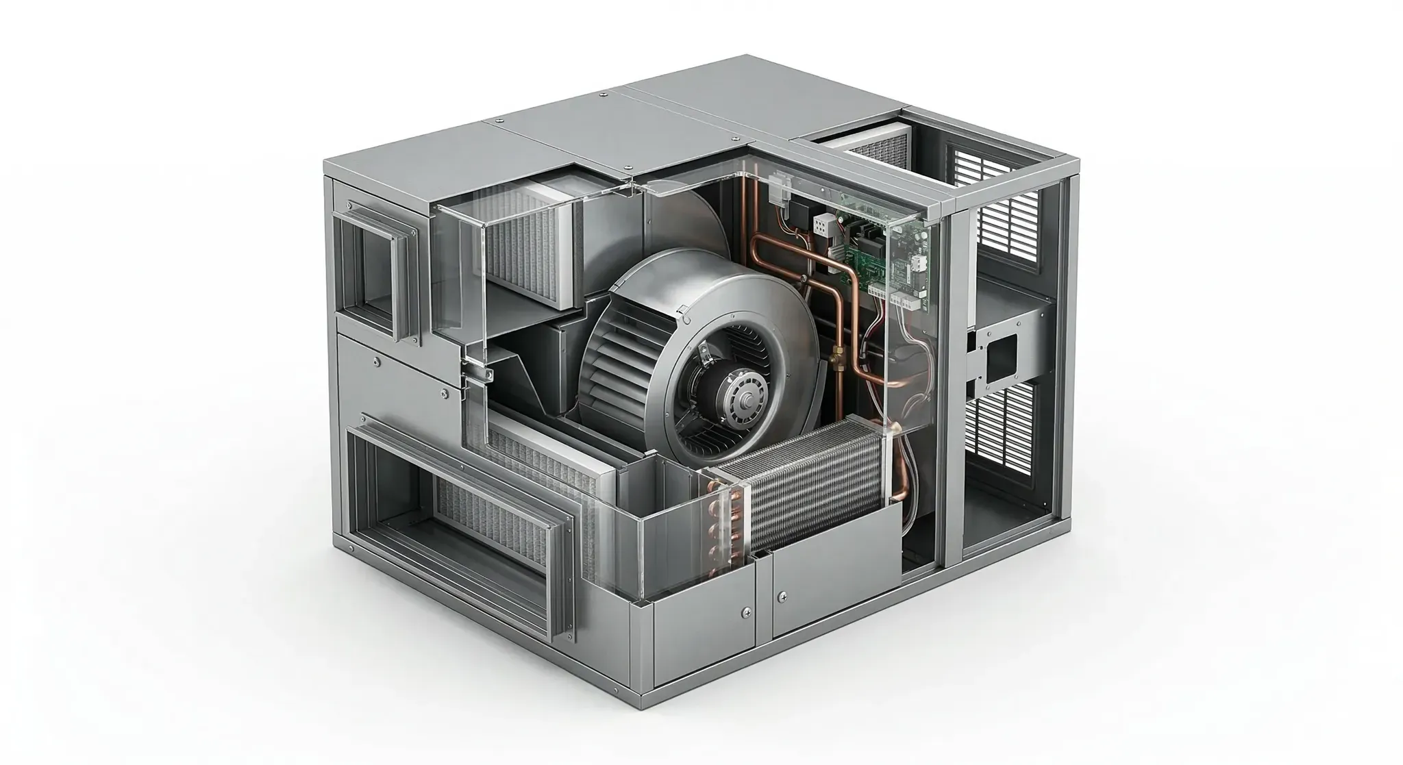 Aereco Rohrlüftungsgerät RV-A10.1 II ? DN 200 ? 530 m3/h ? 230 V ? 83 W ? EC-Tec...