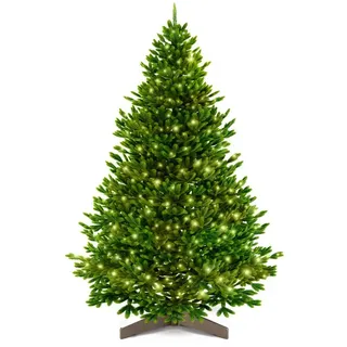 artitree Weihnachtsbaum künstlich [100% Spritzguss] - Naturgetreuer Tannenbaum mit Stabiler Spitze | Premium Nordmanntanne inkl. FSC zertifiziertem Holzständer & reißfester Tasche
