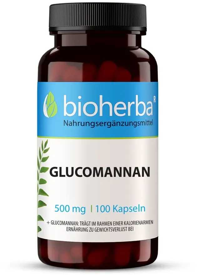 Glucomannan 500 mg 100 Kapseln