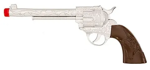 Spielzeugpistole "Cowboy", braun/grau