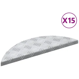 vidaXL Treppenstufen 15 Stk. Aluminium Rutschfest 60x18 cm