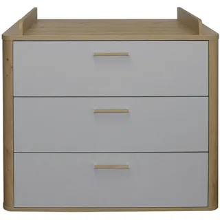 MYBABY Mäusbacher Wickelkommode Lilly Holzoptik Grau