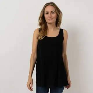 KIM & CO. Top, Rundhals Slinky Jersey ausgestellter Saum figurumspielend