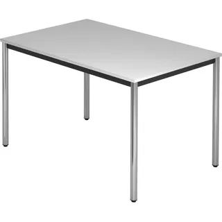 Hammerbacher Konferenztisch grau, chrom 120,0 x 80,0 x 72,0 cm