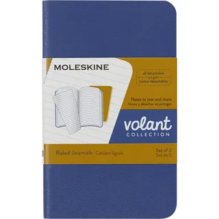 Moleskine Notizbuch Volant 2er-Set XS Blau/Gelb liniert
