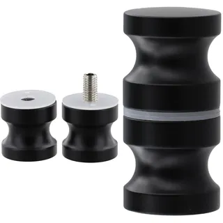 Anseom 1 Stück Duschtürknopf, Duschtürgriffe Beidseitig Aluminiumlegierung Duschtürgriffe Duschkabine Griff Chrom Dusche Türknopf, Glastür Griff Geeignet für Bad Küche Büro (30mm)