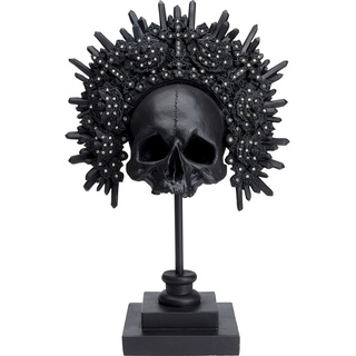 Kare DESIGN Deko-Objekt King Skull Schwarz