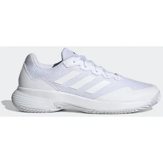 Adidas Gamecourt 2.0 Tennis Shoes Tennisschuhe, FTWR White/FTWR White/Matte Silver, 46