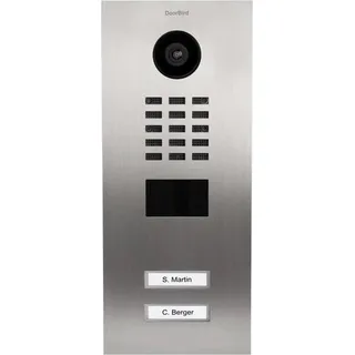 DoorBird D2102V IP-Video-Türsprechanlage LAN Außeneinheit Edelstahl V2A (gebürstet)