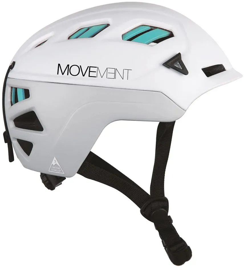 MOVEMENT Tourenhelm 3TECH ALPI WOMEN HELMET BANDO 2.0 - Da., light grey/white/tu (XS/S)