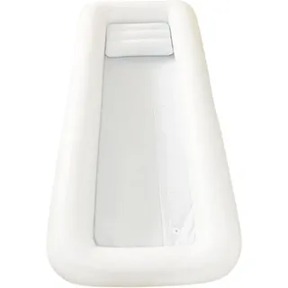 MagiDeal Aufblasbare Badewanne für Erwachsene, Weiße Aufblasbare Badewanne, Tragbare Faltbare PVC-Badewanne, Spa-Badewanne 195x90x20cm