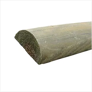 Gartenwelt Riegelsberger Zaunriegel Ø 9 cm Kiefer imprägniert Querriegel halbrund für Zaunlatten Länge 190 cm