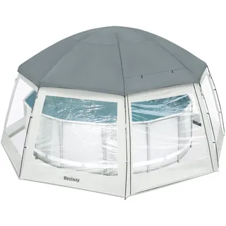 BESTWAY Pavillon für runde Pools 6 x 2,95 m Grau