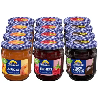 Mühlhäuser Konfitüre 450 g, verschiedene Sorten, 12er Pack