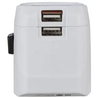 Hama Weltreiseadapter Set World Travel Pro Light USB 3-polig, 2x USB