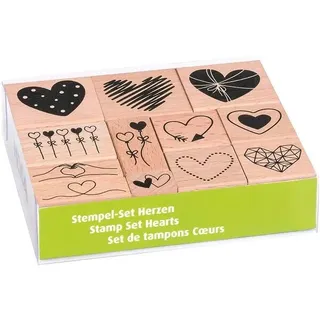 Heyda Motivstempel-Set Herzen, 1 St.