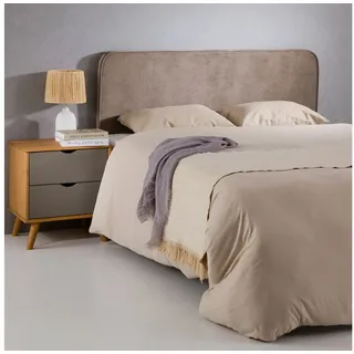 Idimex Kopfteil Pilov 140X190 cm, - Greige , Textil , Mode , 140x68x6 cm , Schlafzimmer, Betten