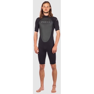 O'Neill Wetsuits Men's Reactor-2 2mm Back Zip Spring Wetsuit, Black/Black, XL
