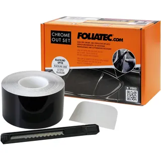FoliaTec Chrome Out Set schwarz glänzend,