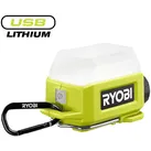 RYOBI 4 V USB Akku-Flächenleuchte, 250 Lumen, kabellos, drei Leuchtstufen, ohne Akku und Ladegerät
