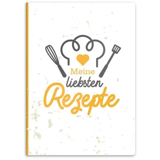 itenga Sichtbuchmappe für Rezepte - Rezeptmappe Rezeptordner mit Motiv A4 Kunststoff 20 Hüllen / 40 Seiten (Motiv Kochmütze)