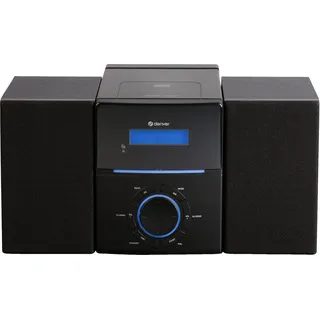 Denver MCA-240 Stereoanlage AUX, CD, UKW, Weckfunktion, Inkl. Fernbedienung 2 x 20W Schwarz