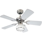 Westinghouse Deckenventilator Princess Radiance II, mit Beleuchtung, Flügelfarbe weiß / wenge, Ø 90cm