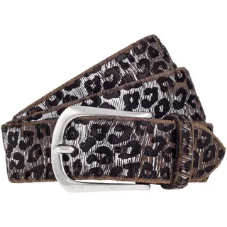 B.belt Gürtel Leder 95 cm grau
