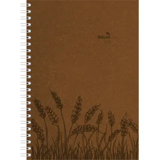 Neumann Wochenplaner Nature Line Malt 2026 - Taschen-Kalender A5 - 1 Woche 2 Seiten - Ringbindung - 128 Seiten - Umwelt-Kalender - mit Hardcover - Alpha Edition Buchkalender 103117, Pine, dunkelgrün,