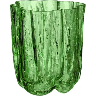Vase Crackle Circular 12,1 cm, grün