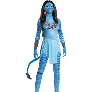 DISGUISE 129219N-15L Neytiri Offizielles Disney Avatar Kostüm Outfit Dress Up & Zubehör, Blau, Einheitsgröße