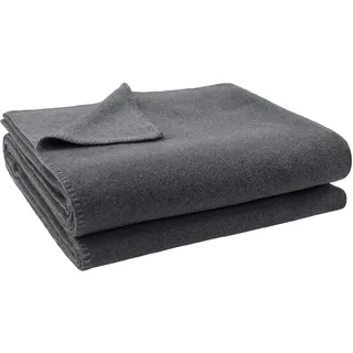 Soft-Fleece Decke 220 x 240 cm medium grey mel.