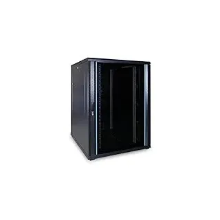 DSIT 22HE 19 Zoll Serverschrank - mit Glastür (BxTxH) 800 x 1000 x 1200mm - Schwarz - Traglast 800 kg