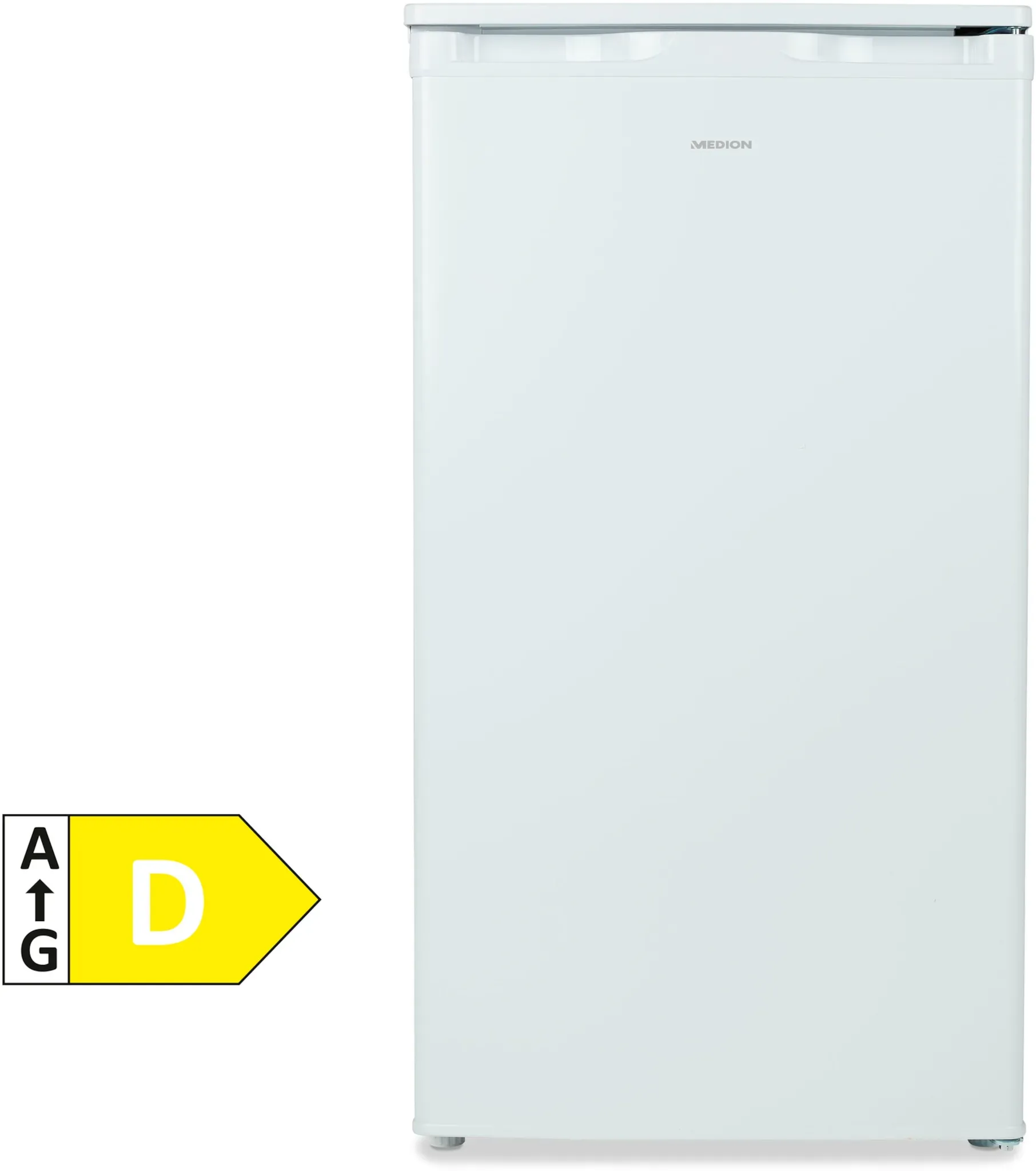 MEDION LIFE Gefrierschrank MD 37688 grau, 64 l Volumen, mechanische Temperatureinstellung, wechselbarer Türanschlag, 3 Schubladen