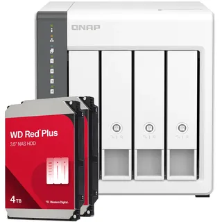 QNAP TS-433 Leergehäuse rot/weiß