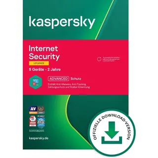Kaspersky Internet Security 2021 UPG ESD 5 Geräte 2 Jahre DE Win Mac Android iOS