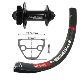 XLC Dt Swiss 466d Evo 27.5 ́ ́ 6b Disc Mtb Vorderrad - Black - 9 x 100 mm
