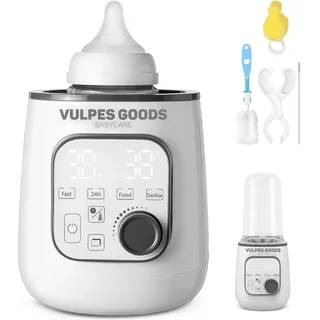 Flaschenwärmer PRO | Einstellbare Temperatur mit Warmhaltefunktion | Aufwärmen, sterilisieren & auftauen | BPA-frei & Geprüft  | Vulpes Goods
