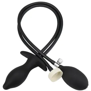Linman Aufblasbarer Buttplug Analplug mit Pumpe und Analdusche Einlauf, Einlauf Analplug Butt Plug, Einlauf Analplug, Analdusche Analspielzeug für Männer Frauen